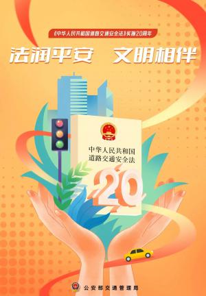 法润平安 文明相伴 《道路交通安全法》实施20周年!